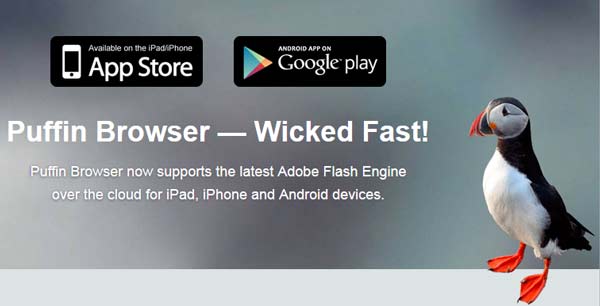 Ver videos y contenido flash desde el movil con Puffin Browser
